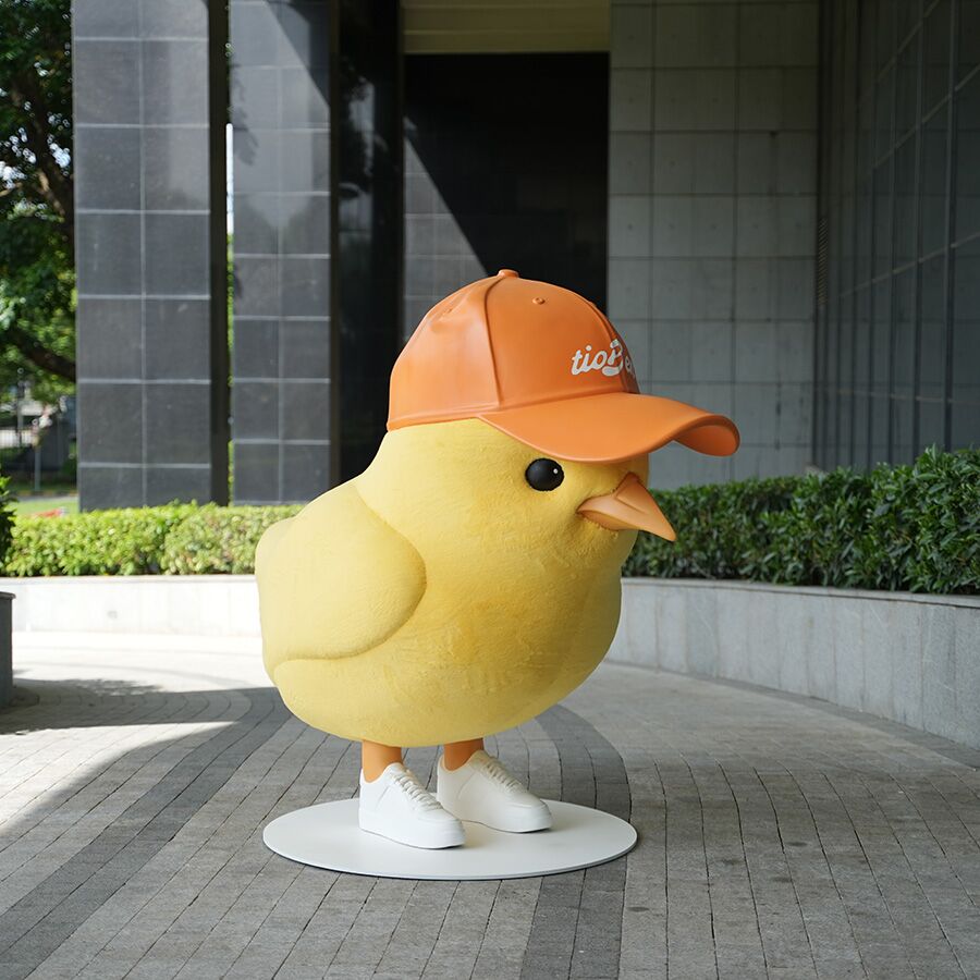 fiberglass chick sculpture 1