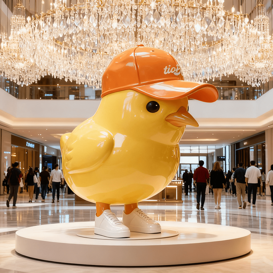 fiberglass chick sculpture M1