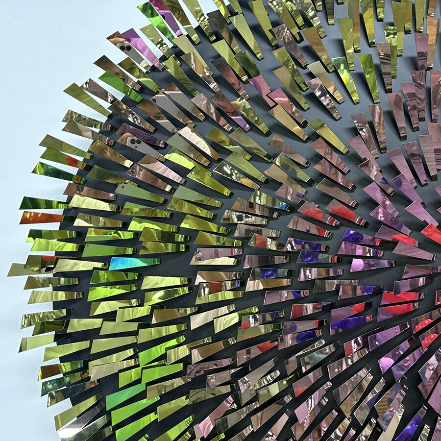 Stainless Steel Wall Art Sculpture 125 cm | Modern Abstract Metal Artwork for Interior Decoration - Image 4