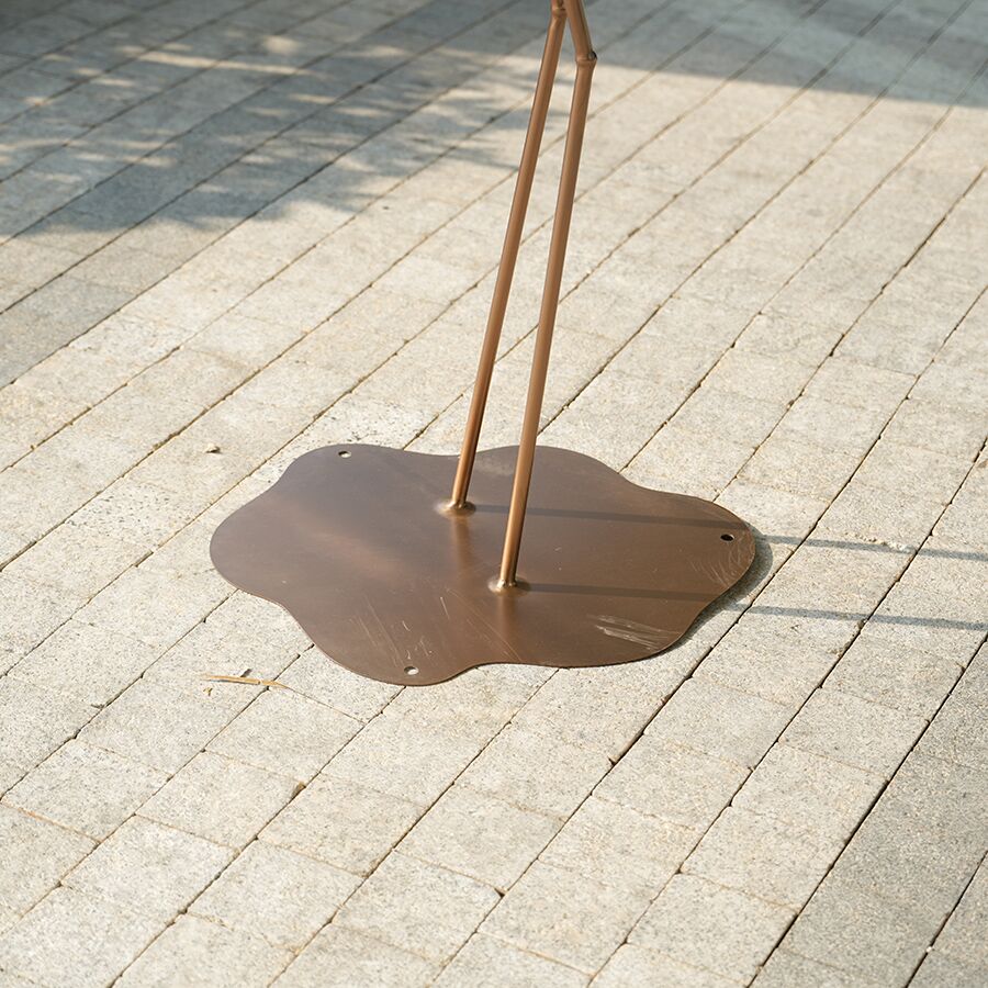 Stainless Steel Crane Sculpture for Garden & Landscape | Outdoor Bird Art Decor - Image 5