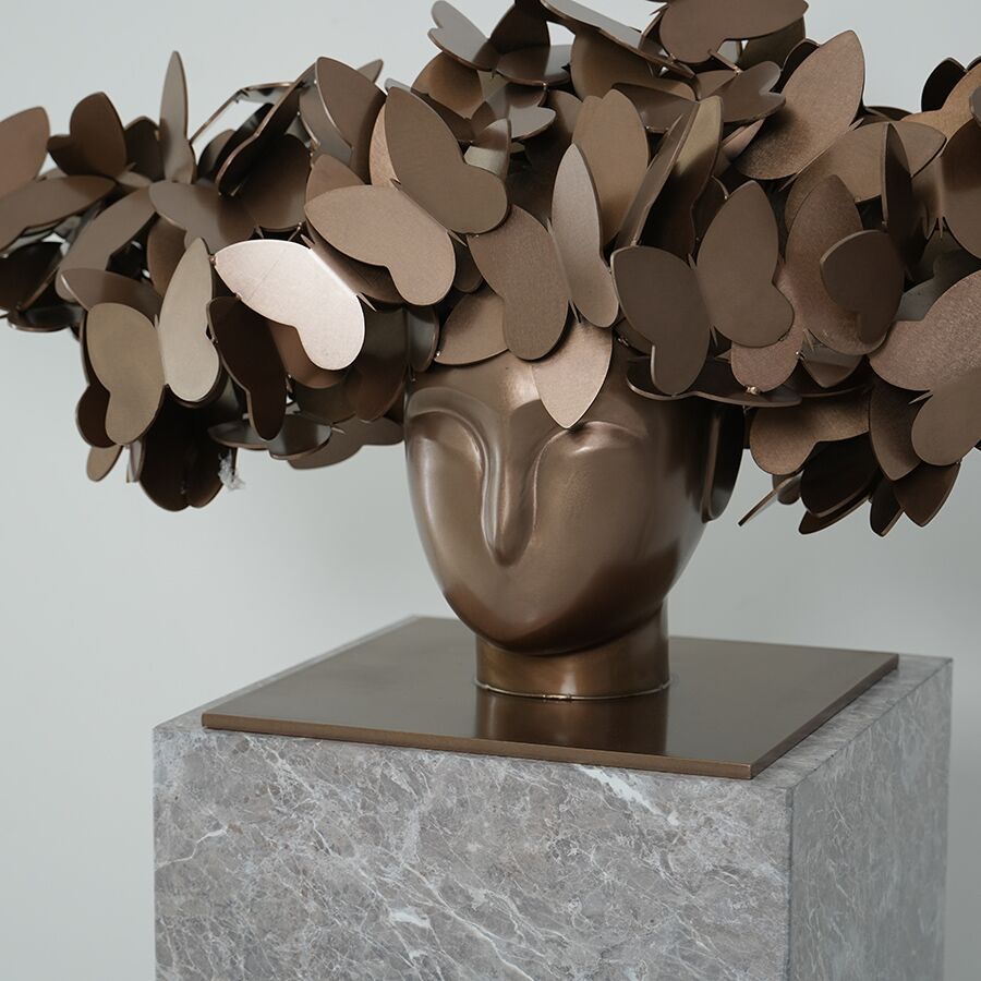 Butterfly Head Sculpture for Interior Décor 4