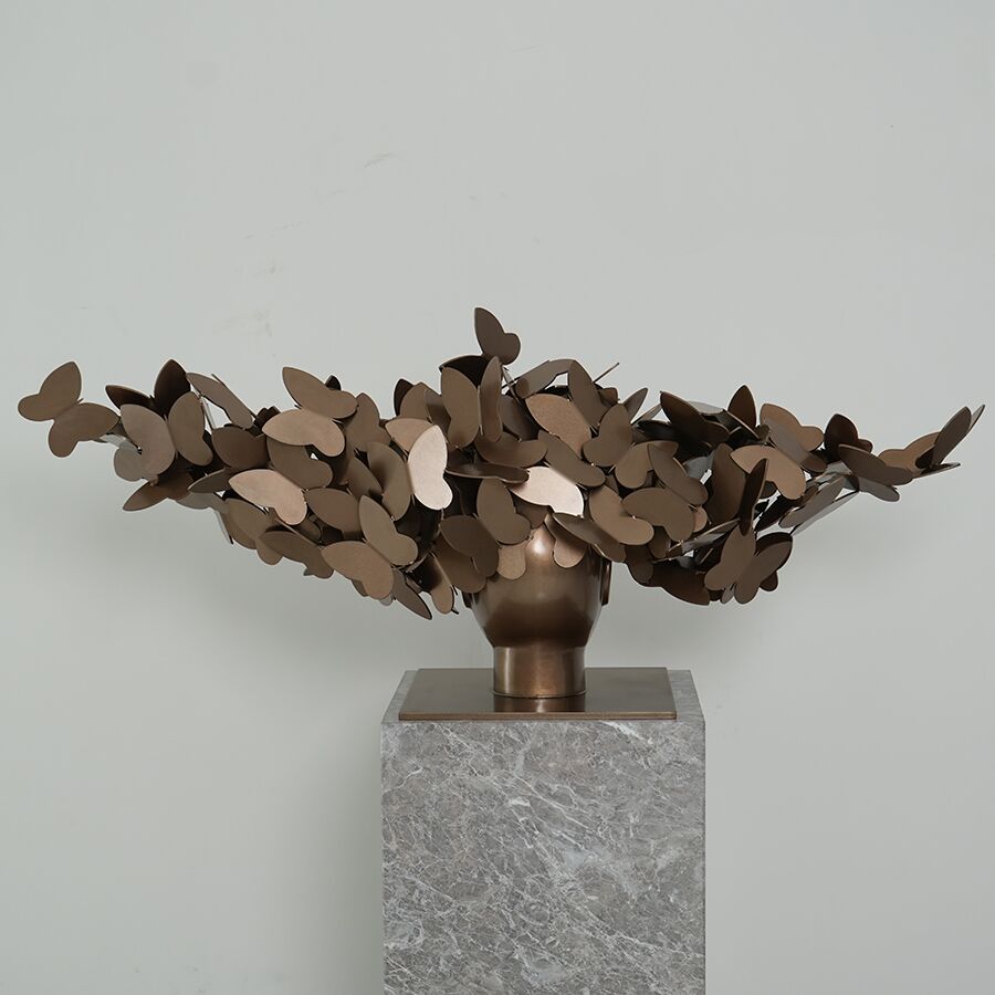 Butterfly Head Sculpture for Interior Décor 6