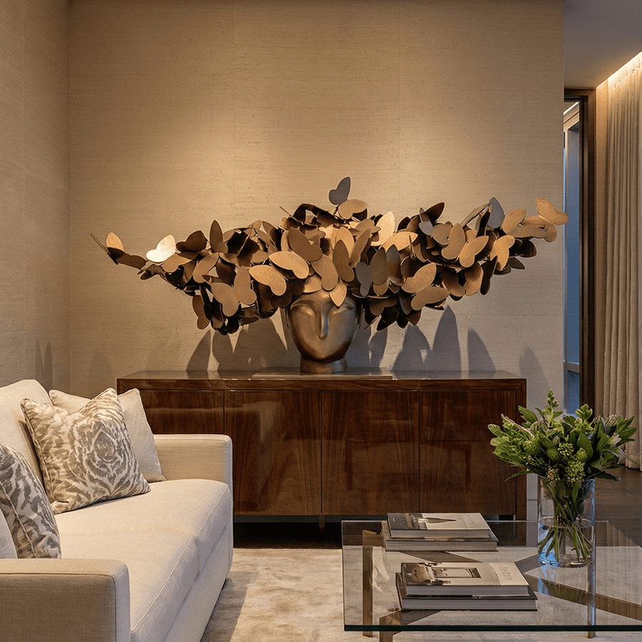 Butterfly Head Sculpture for Interior Décor 8