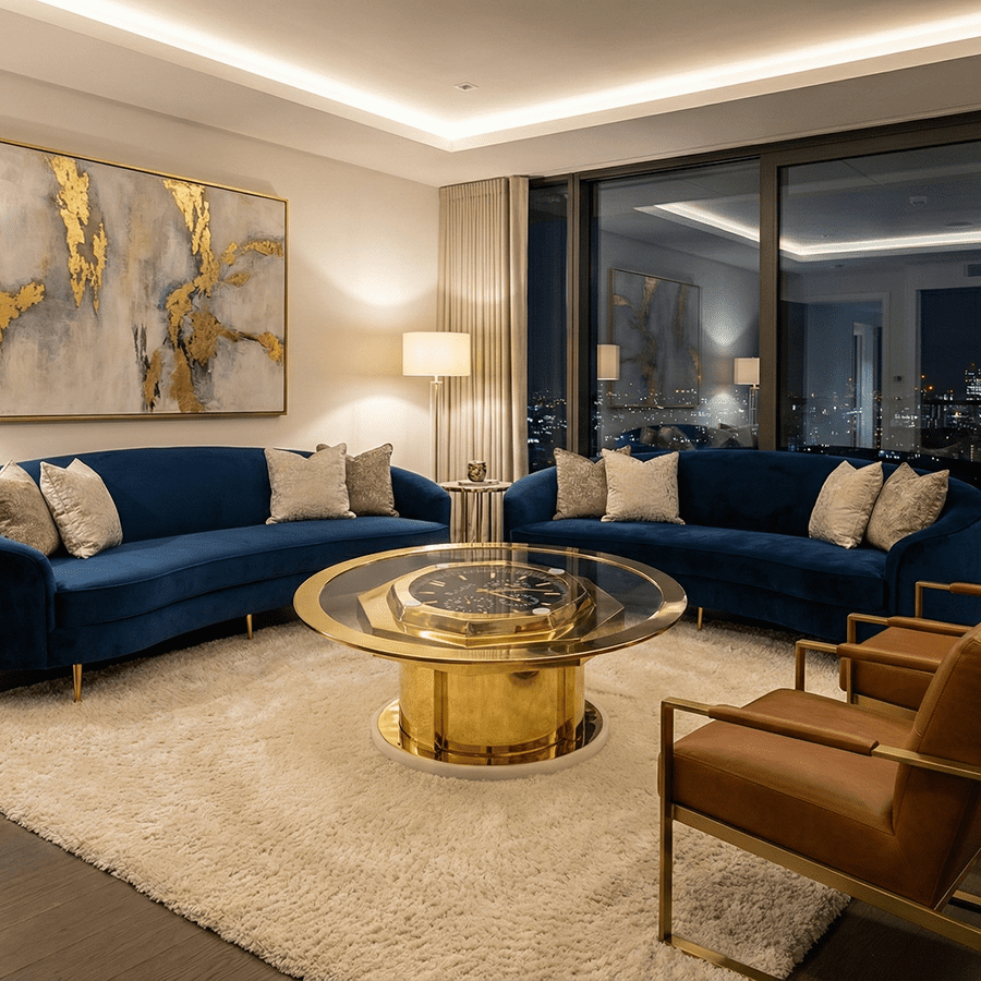 Luxury Stainless Steel Coffee Table 1