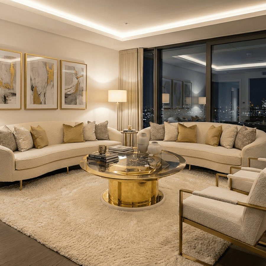 Luxury Stainless Steel Coffee Table 3