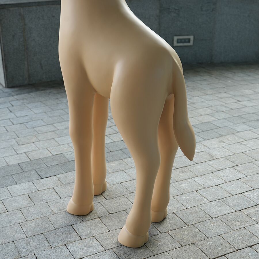 Modern Fiberglass Giraffe Sculpture for Interior Decor 6