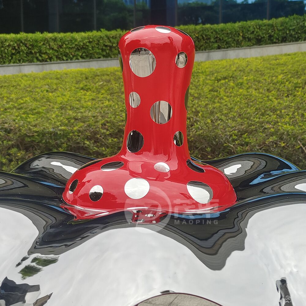 Stainless steel hollow pumpkin sculpture for interior decoration - Image 3