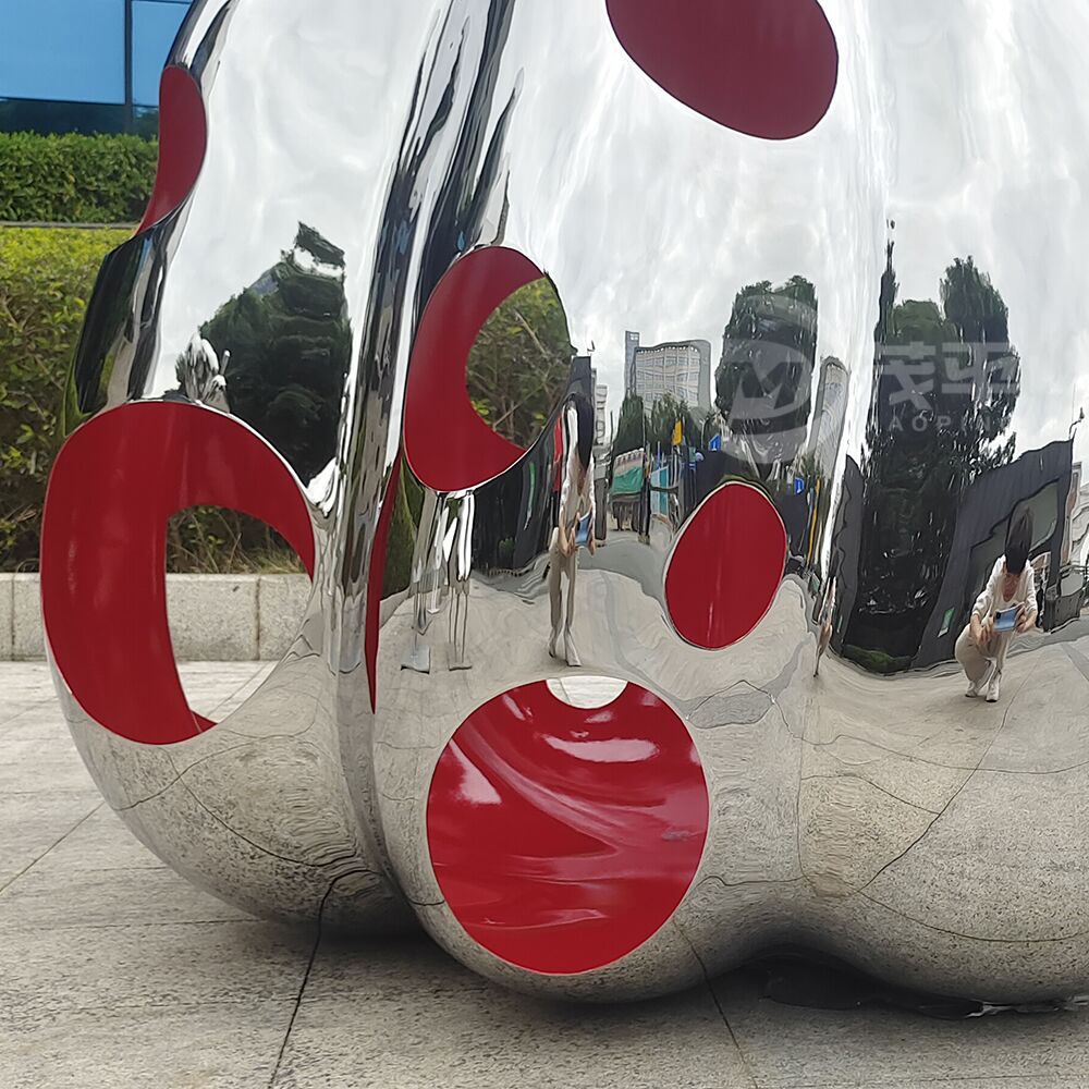 Stainless steel hollow pumpkin sculpture for interior decoration - Image 4